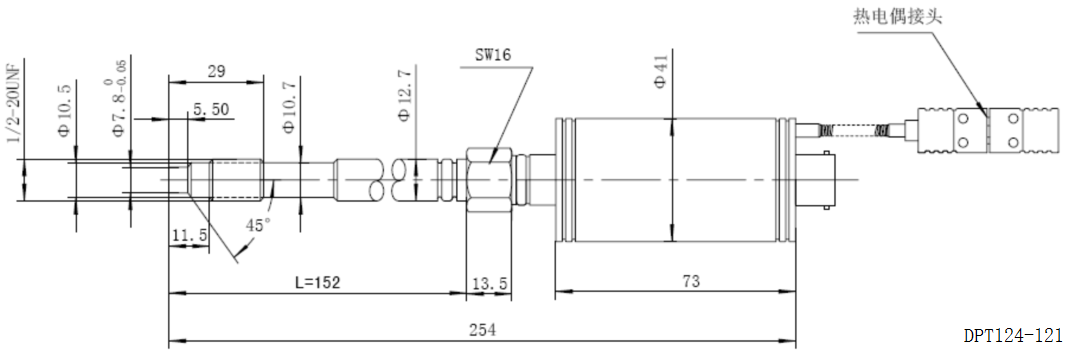 DPT124-121 Melt Pressure Sensor