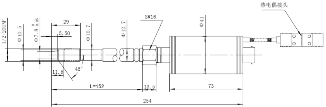 DPT124-131 Melt Pressure and Temperature Sensor